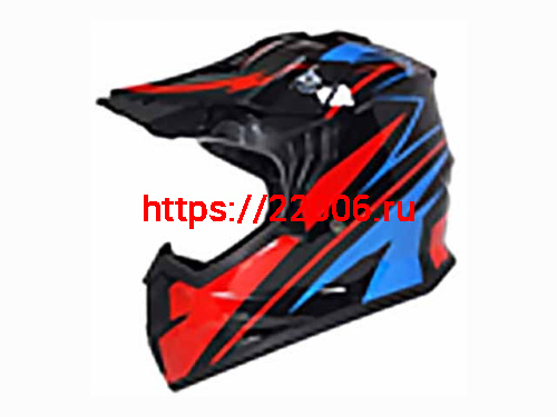 Мотошлем VIRTUE MD-911 Детский Кросс черно-красно-синий (S) Мотошлем VIRTUE MD-911 Детский Кросс черно-красно-синий (S)