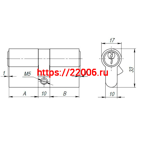 Цилиндровый Ajax (Аякс) механизм (AX100/60) AX1000Key60 (25+10+25) CP хром фото 3 Цилиндровый Ajax (Аякс) механизм (AX100/60) AX1000Key60 (25+10+25) CP хром фото 3