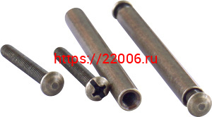 Стяжка Armadillo (Армадилло) М4х55 AB Бронза с декоративной шляпкой 6,4 мм Стяжка Armadillo (Армадилло) М4х55 AB Бронза с декоративной шляпкой 6,4 мм