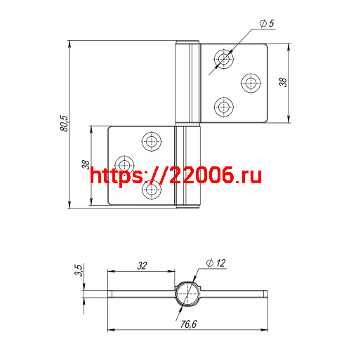 Петля Armadillo (Армадилло) универсальная флажковая FL.IN3800.UR MWSC-33 итальянский тисненый фото 3 Петля Armadillo (Армадилло) универсальная флажковая FL.IN3800.UR MWSC-33 итальянский тисненый фото 3