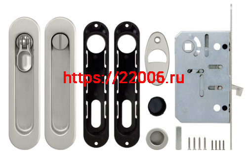Набор Armadillo (Армадилло) для раздвижных дверей SH.LD152.KIT011-BK (SH011-BK) SN-3 матовый никель фото 2 Набор Armadillo (Армадилло) для раздвижных дверей SH.LD152.KIT011-BK (SH011-BK) SN-3 матовый никель фото 2