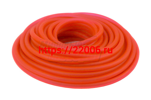 Бензошланг скутер, мопед СИЛИКОН красный d=8(4) mm (1м)