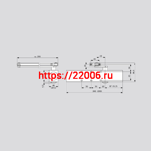Дверной Dorma (Дорма) доводчик TS 83 EN 3-6 BC, без складного рычага, серый фото 2 Дверной Dorma (Дорма) доводчик TS 83 EN 3-6 BC, без складного рычага, серый фото 2