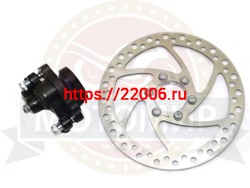 Тормоз дисковый (суппорт F180/R160 + диск 160 мм) DSK-DB03 Тормоз дисковый (суппорт F180/R160 + диск 160 мм) DSK-DB03