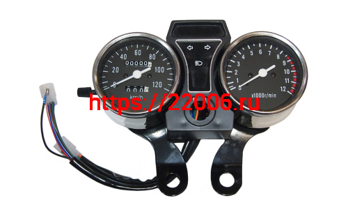 Щиток приборов №1 в сборе"Альфа, Задиак" AlphaRX с эл.тахометром штырь на 13(12) проводах