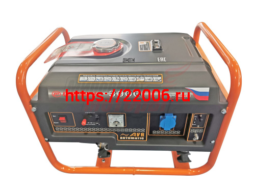 Генератор бенз. "LIFAN" 2,8GF-6(LF3000)(ном.2,8кВт,макc3,1кВт, 4т.,7л.с.,бак17л.,40.6кг,руч.ст., медн.обм.альтернатора, AVR, 1,48 л/ч)