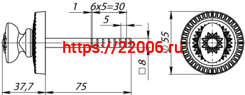 Ручка Armadillo (Армадилло) поворотная BKW8/CL CP Хром фото 2 Ручка Armadillo (Армадилло) поворотная BKW8/CL CP Хром фото 2