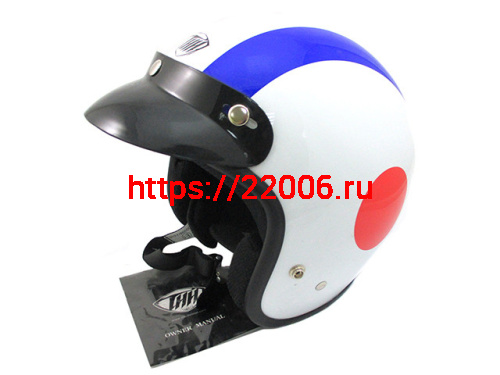 Мотошлем THH T-380 №7 white/blue (S) Мотошлем THH T-380 №7 white/blue (S)