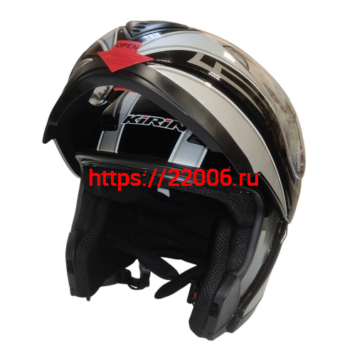 Шлем интеграл KIRIN K71, карбон, черный, красный, серый, размер S фото 3 Шлем интеграл KIRIN K71, карбон, черный, красный, серый, размер S фото 3