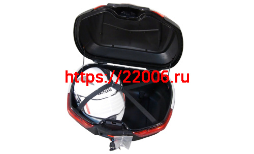 Кофр багажный мото задний CIGNA E-68 48л черный фото 3