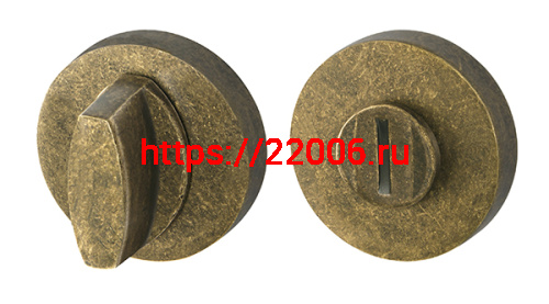 Ручка Armadillo (Армадилло) поворотная BK6.R.URB52 (WC-BOLT BK6/URB) OB-13 античная бронза