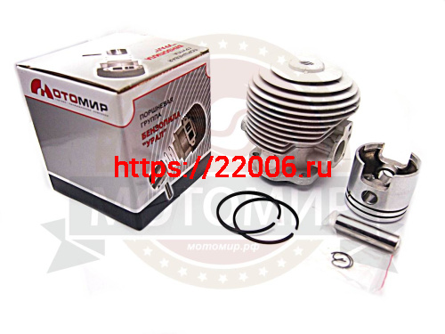 Цилиндр в сборе Бензопила УРАЛ ТПК "МотоМир" (цилиндр+поршень+палец+кольца)