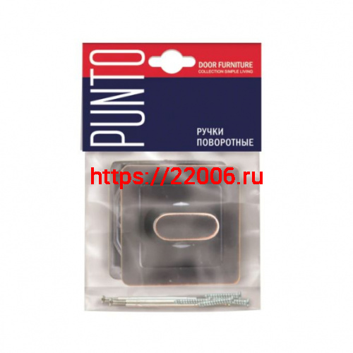 Ручка Punto (Пунто) поворотная BK6 QR ABL-28 темная медь фото 2 Ручка Punto (Пунто) поворотная BK6 QR ABL-28 темная медь фото 2