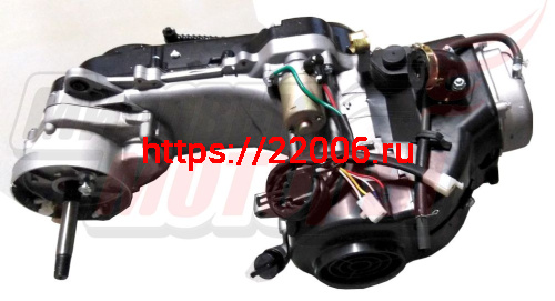 Двигатель 80см3 139QMB  скутер, длинная ось длинный вариатор (R12")(45см)