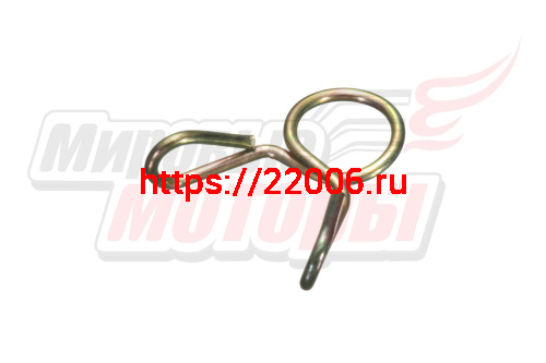 Хомут шланга пружинный, проволочный, одновитковый, диаметр 4 мм