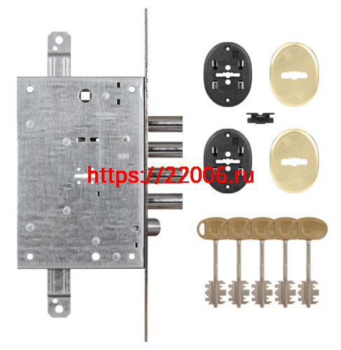 Замок Mottura (Моттура) врезной сувальдный с защёлкой 52.771 (универсальный), без накл. фото 2