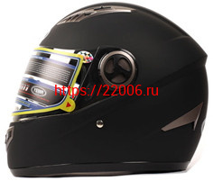 Мотошлем YM-827 черный матовый (L) Мотошлем YM-827 черный матовый (L)