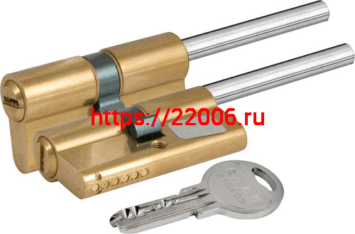 Цилиндровый механизм Kale kilit (Кале килит) под вертушку (дл.шток) 164 SX/86 (50+10+26) mm латунь 5 кл. Цилиндровый механизм Kale kilit (Кале килит) под вертушку (дл.шток) 164 SX/86 (50+10+26) mm латунь 5 кл.