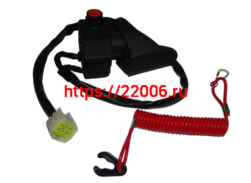 Рычаг газа с подогревом DINGO Т150 и аварийкой  (Пр)