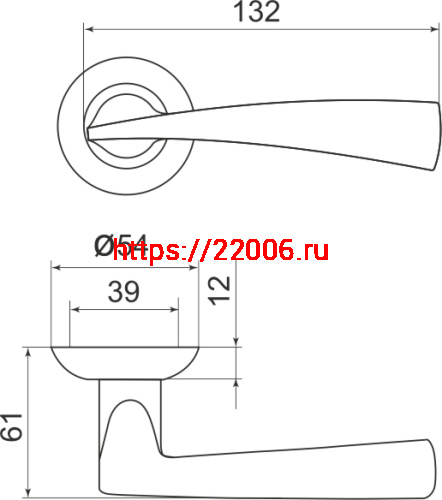 Ручка Armadillo (Армадилло) раздельная R.LD54.Columba (Columba LD80) AB/GP-7 бронза/золото фото 3