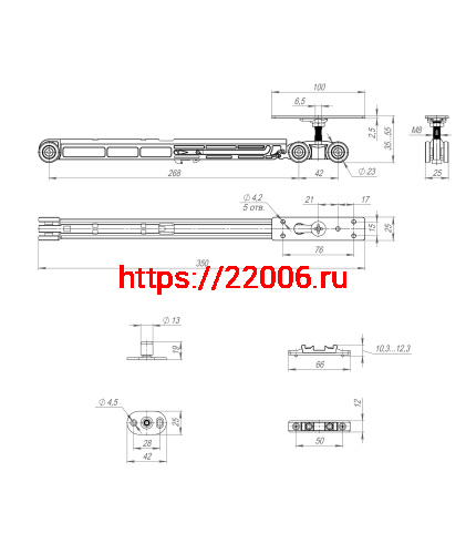 Комплект Armadillo (Армадилло) для раздвижных дверей SLD.Comfort-PRO.SET2.soft close/80 фото 5 Комплект Armadillo (Армадилло) для раздвижных дверей SLD.Comfort-PRO.SET2.soft close/80 фото 5