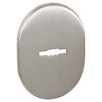 Декоративная Fuaro (Фуаро) накладка ESC 475 (90х65) SN матовый никель на сувальдный замок