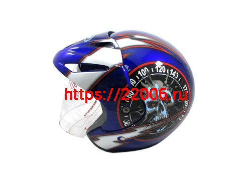 Мотошлем YM-602 А синий (XS)