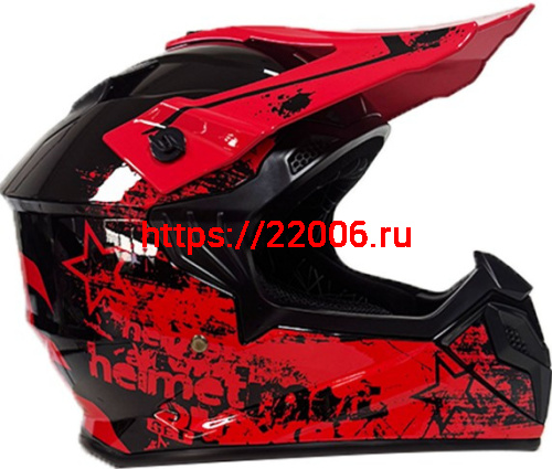 Мотошлем VIRTUE MD-911 Кросс красный с надписью (XL) Мотошлем VIRTUE MD-911 Кросс красный с надписью (XL)