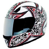 Мотошлем THH TS-38 №4 white/ red (L)