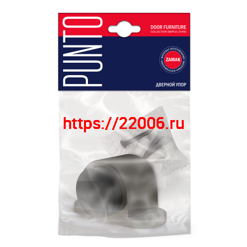 Упор Punto (Пунто) дверной напольный DFIX/F52 (DS PF-52) CP-8 хром фото 2