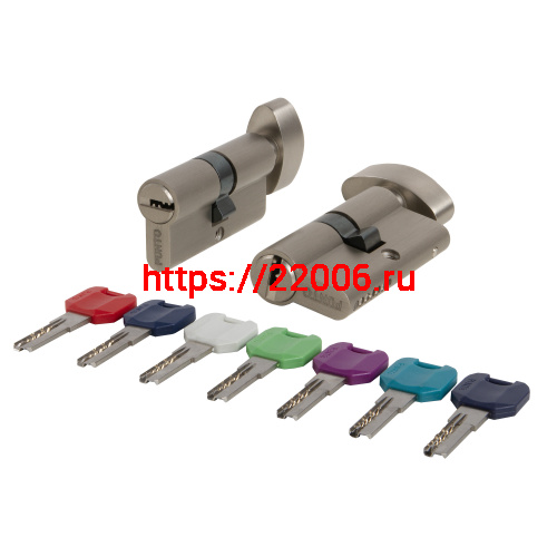 Цилиндровый Punto (Пунто) механизм MaxPro7002Knob70mm(30+10+30) SN никель 7key с вертушкой