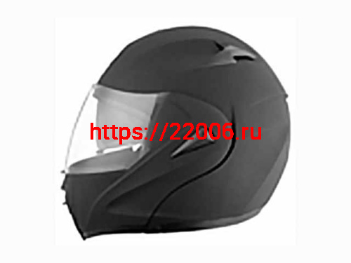 Мотошлем VIRTUE MD-808 трансформер с визором черный матовый (S)