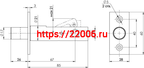Задвижка Fuaro (Фуаро) врезная DB-PRO.867 (DB 867) CP (хром) 67мм фото 2 Задвижка Fuaro (Фуаро) врезная DB-PRO.867 (DB 867) CP (хром) 67мм фото 2