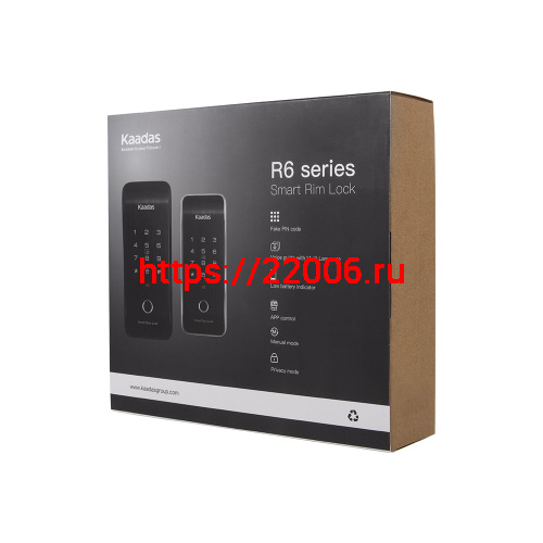 Замок накладной электронный Kaadas R6-5 с отпечатком пальца, черный СНЯТ С ПРОИЗВОДСТВА фото 2 Замок накладной электронный Kaadas R6-5 с отпечатком пальца, черный СНЯТ С ПРОИЗВОДСТВА фото 2