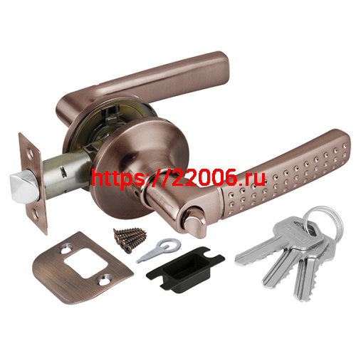 Ручка Punto (Пунто) защелка DK626 AC-ET (6026 AC-E) (кл./фик.) медь Ручка Punto (Пунто) защелка DK626 AC-ET (6026 AC-E) (кл./фик.) медь