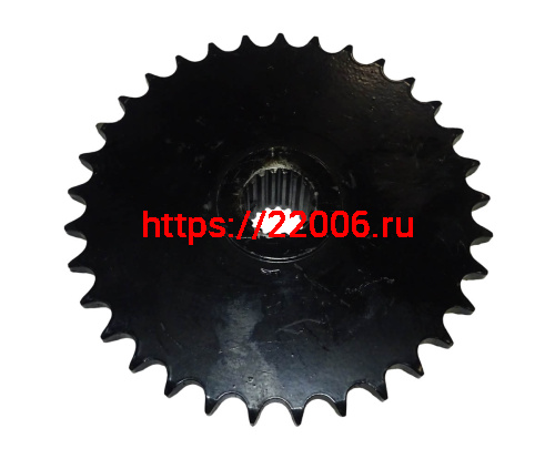 Звезда 33 зуб. (428) цепи, 12.7шаг, h31мм, на вал шлицевой от Бурана, мотобуксировщик фото 2
