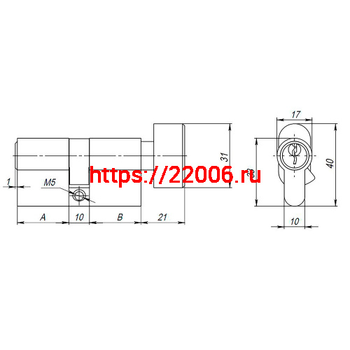 Цилиндровый Ajax (Аякс) механизм (AX102/80) AX1002Knob80 (30+10+40) CP хром с вертушкой фото 3 Цилиндровый Ajax (Аякс) механизм (AX102/80) AX1002Knob80 (30+10+40) CP хром с вертушкой фото 3