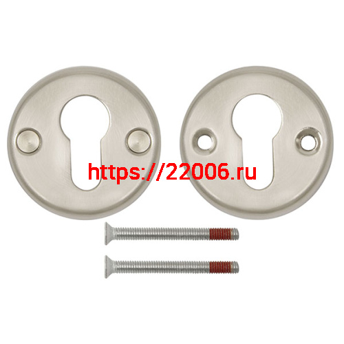 Декоративная Fuaro (Фуаро) накладка ESC-С-001-SN цилиндровая (матовый никель) фото 3 Декоративная Fuaro (Фуаро) накладка ESC-С-001-SN цилиндровая (матовый никель) фото 3