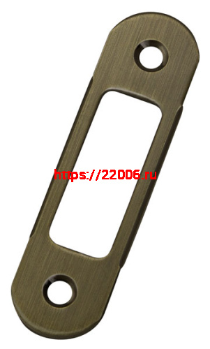 B01402.11.12 AGB (АГБ) Ответная планка (антич. бр) (пласт. вкладыш Easy Matic B01402.16/17 выпис. отдельно)