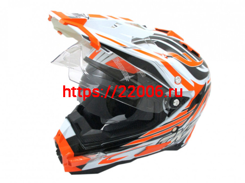 Мотошлем THH TX-27№1 white/orange (XS)
