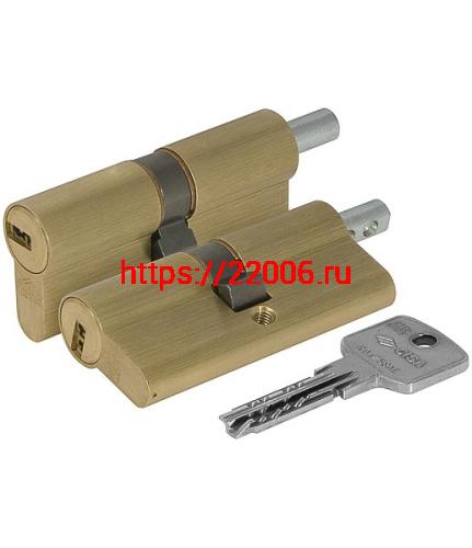 Цилиндровый механизм Cisa (Чиза) под вертушку ASTRAL ОА312-28.00 (75 мм/30+10+35), ЛАТУНЬ