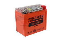 Аккумулятор 12В 5Ач HEMEN ENERGY DS1205 (UTX5L-BS(DS)) С ДИСПЛЕЕМ(гелевый)(обр.полярн)(113*70*107мм)