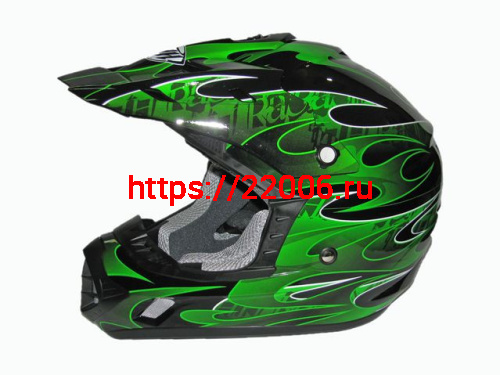 Мотошлем THH TX-12 №3 black/ green (L)