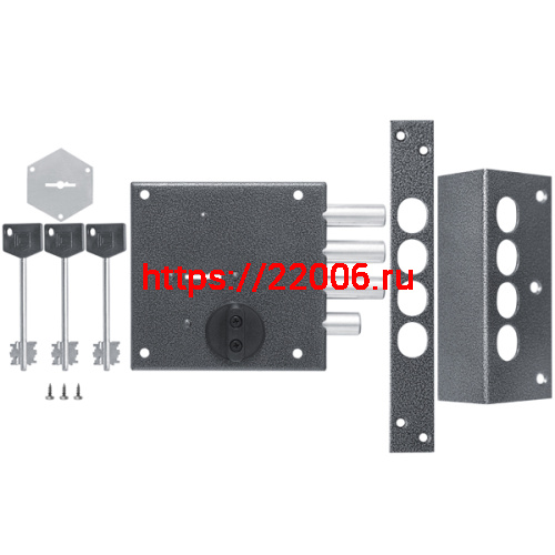 Замок kerberos (KERBEROS) накладной сувальдный с задвижкой 111.11.043, 5 кл. фото 3