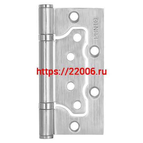 Петля Punto (Пунто) универсальная без врезки IN4200W SC (200-2B 100x2,5) мат. хром Петля Punto (Пунто) универсальная без врезки IN4200W SC (200-2B 100x2,5) мат. хром