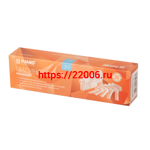 Цилиндровый Fuaro (Фуаро) механизм (200 ZM/110) 2000ZM Knob 110 (45+10+55) BL-24 черный 5Key с вертушкой фото 2