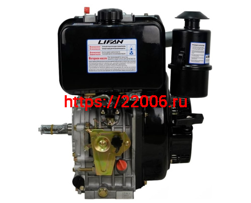 Двигатель LIFAN 10 л.с. С186FD дизельный (вал d25 мм) руч /эл. старт фото 2 Двигатель LIFAN 10 л.с. С186FD дизельный (вал d25 мм) руч /эл. старт фото 2