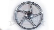 Обод 17" передний литой №3 барабан 1,4-17  Альфа, Дельта, Zodiak, RAID серебристый (5 С-луч) (НАБОР