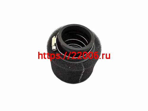 Фильтр воздушный нулевого сопротивления d-35мм PITBIKE (поролон черный) с переходным кольцом Фильтр воздушный нулевого сопротивления d-35мм PITBIKE (поролон черный) с переходным кольцом