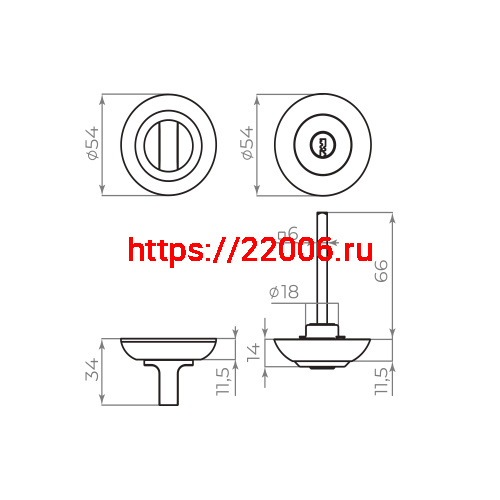Ручка поворотная Ajax (Аякс) с фиксацией ключом BK6.FIX.JR AB-7 бронза фото 2 Ручка поворотная Ajax (Аякс) с фиксацией ключом BK6.FIX.JR AB-7 бронза фото 2
